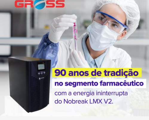Laboratório Farmacêutico GROSS adquire Logmaster LMX V2 de 3KVA